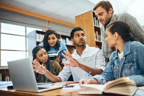 Students learning
